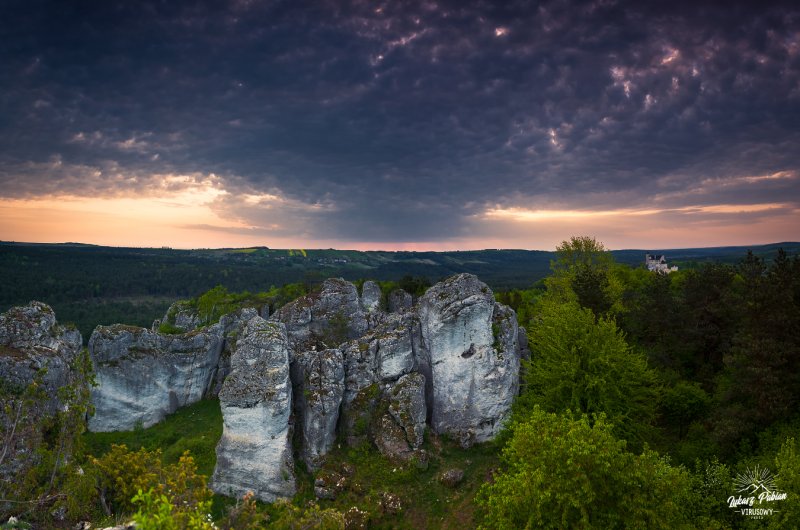 Rocks at Mirów and Bobolice Castle